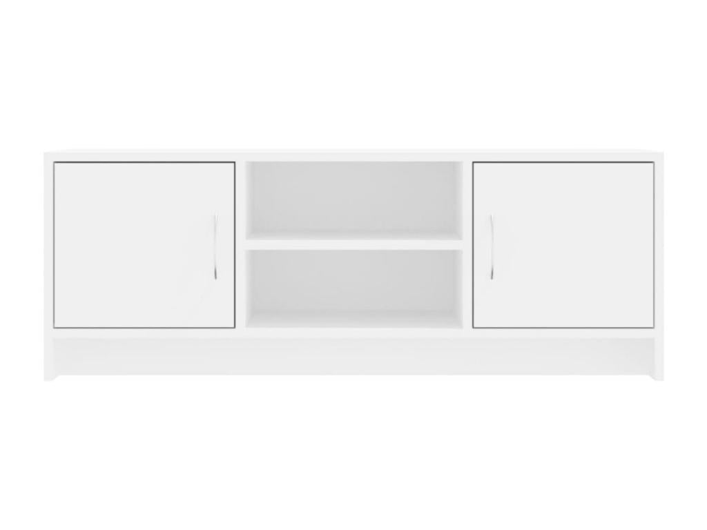 White Engineered Wood TV Stand, 102 x 30 x 37.5 cm
