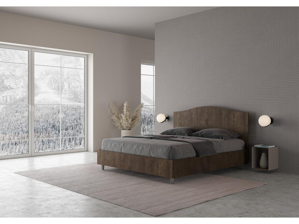 Brown Bed, 160 x 190 cm