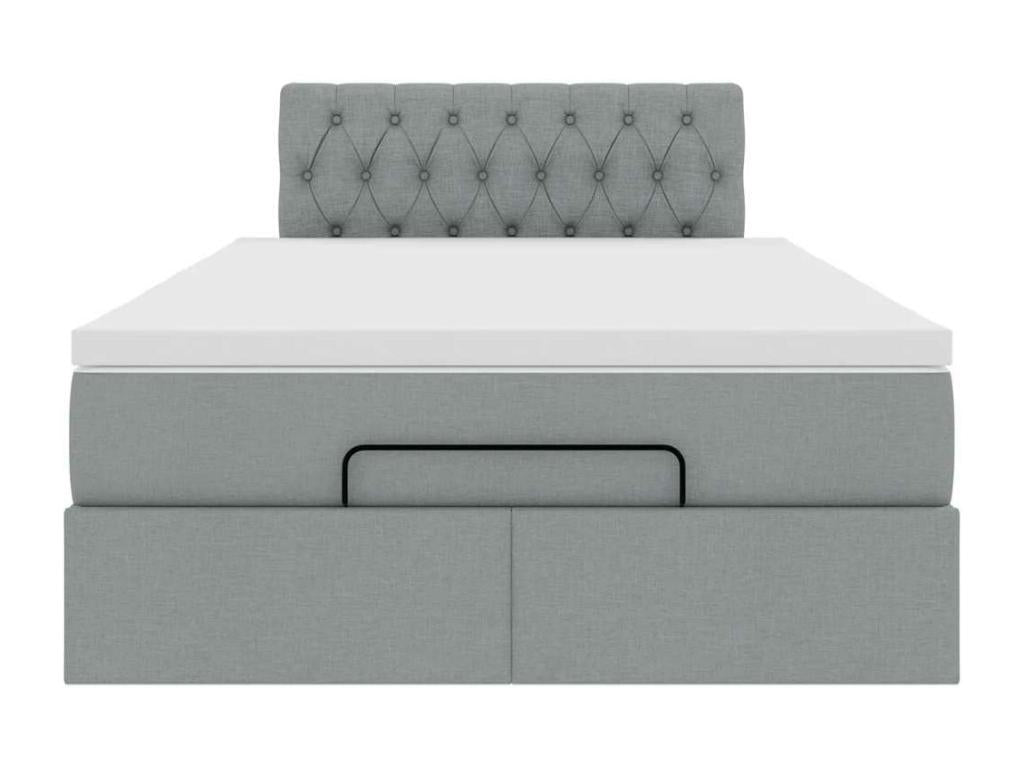 Gray Fabric Mattress, 120 x 200 cm