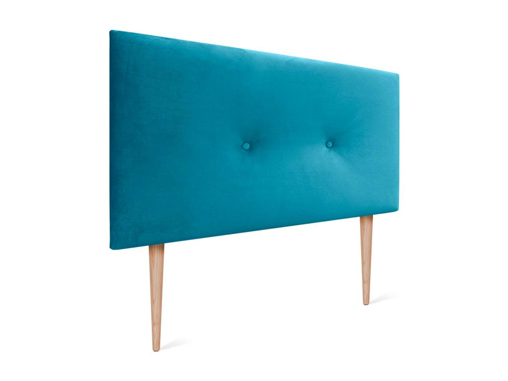 Blue Velvet Bed, 105 x 105 cm