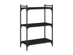 Black Engineered Wood Bookcase, 60 x 30 x 86 cm