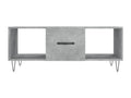 Gray Engineered Wood Coffee Table, 102 x 50 x 40 cm