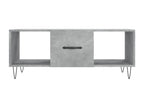 Gray Engineered Wood Coffee Table, 102 x 50 x 40 cm