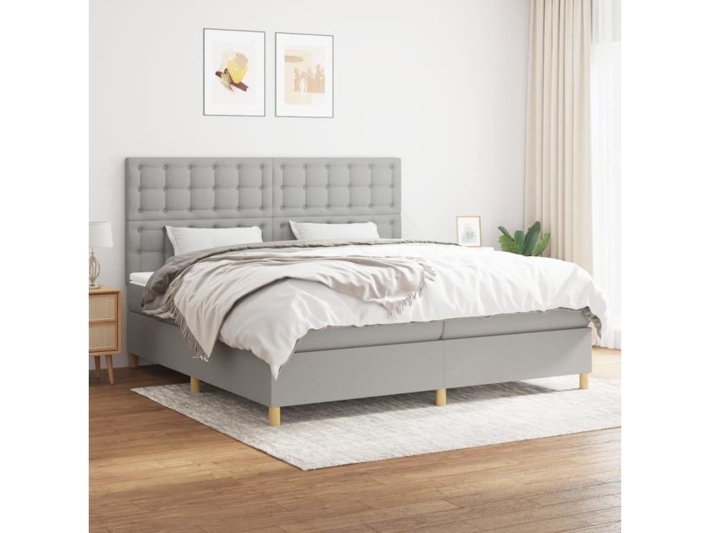 Gray Fabric Mattress, 200 x 200 cm