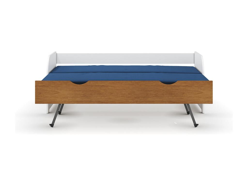 White Solid Wood Bed, 80 x 200 cm
