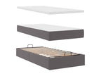 Gray Faux Leather Mattress, 100 x 200 cm
