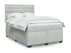 Gray Velvet Mattress, 140 x 190 cm
