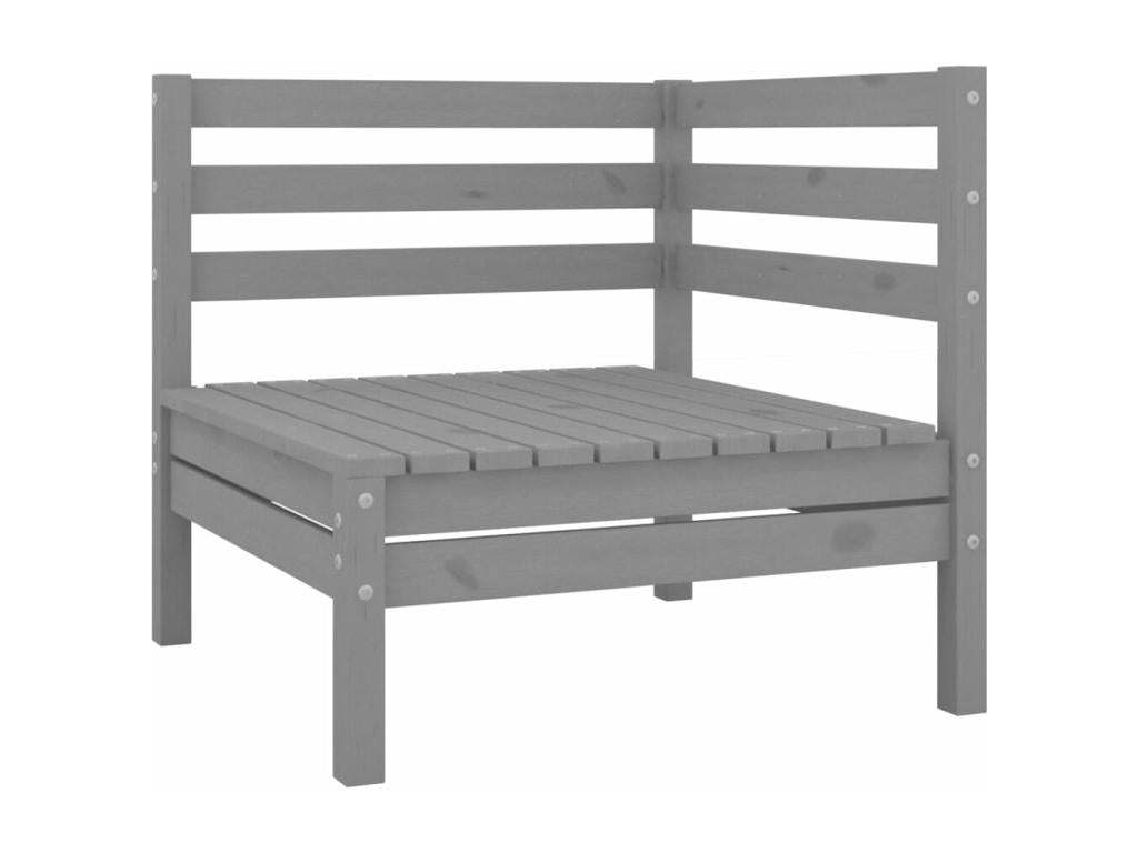Gray Pine Wood Outdoor Furniture Set - dlz1766461885724