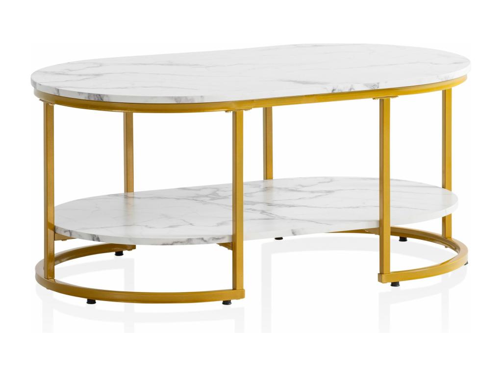White Marble Coffee Table