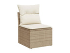 Beige Woven Resin Wicker Outdoor Furniture Set - dlz1766460972682