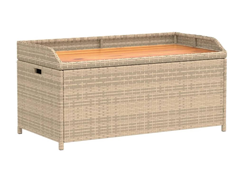 Natural Woven Resin Wicker Bench