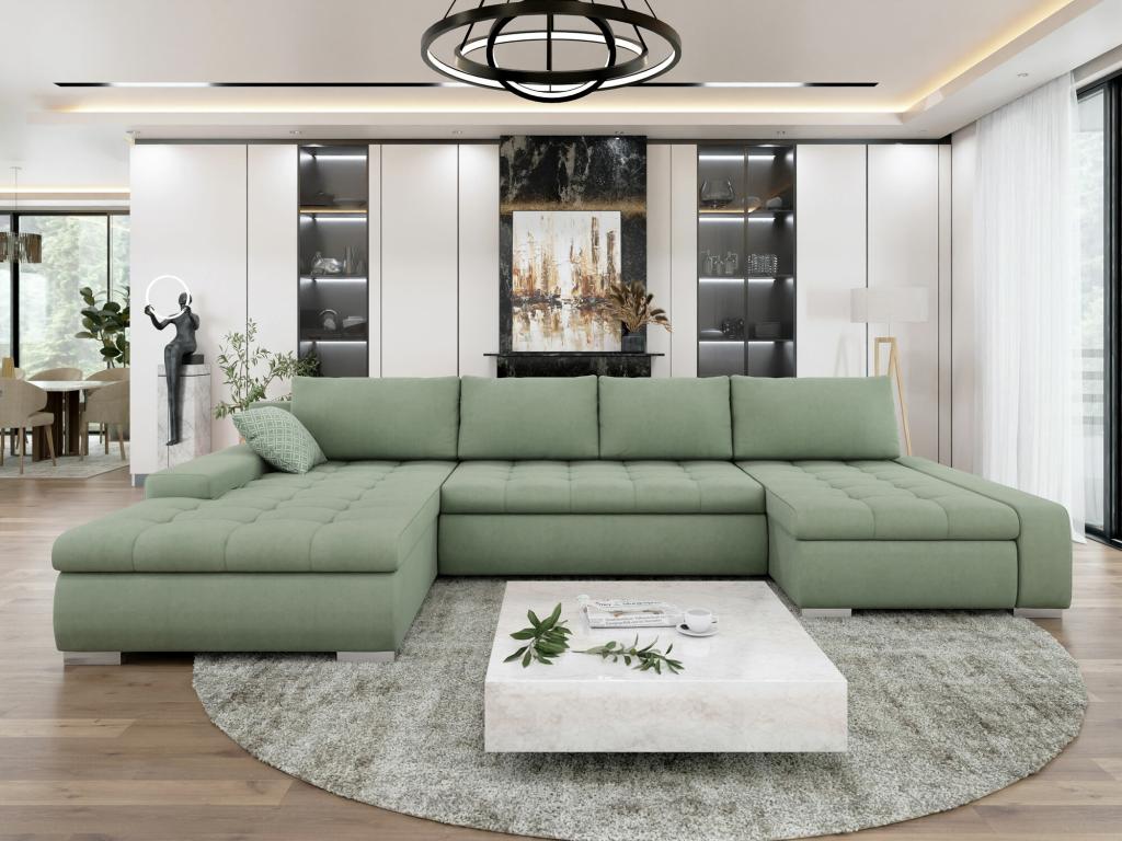 Green Sofa, 394 x 213 x 80 cm