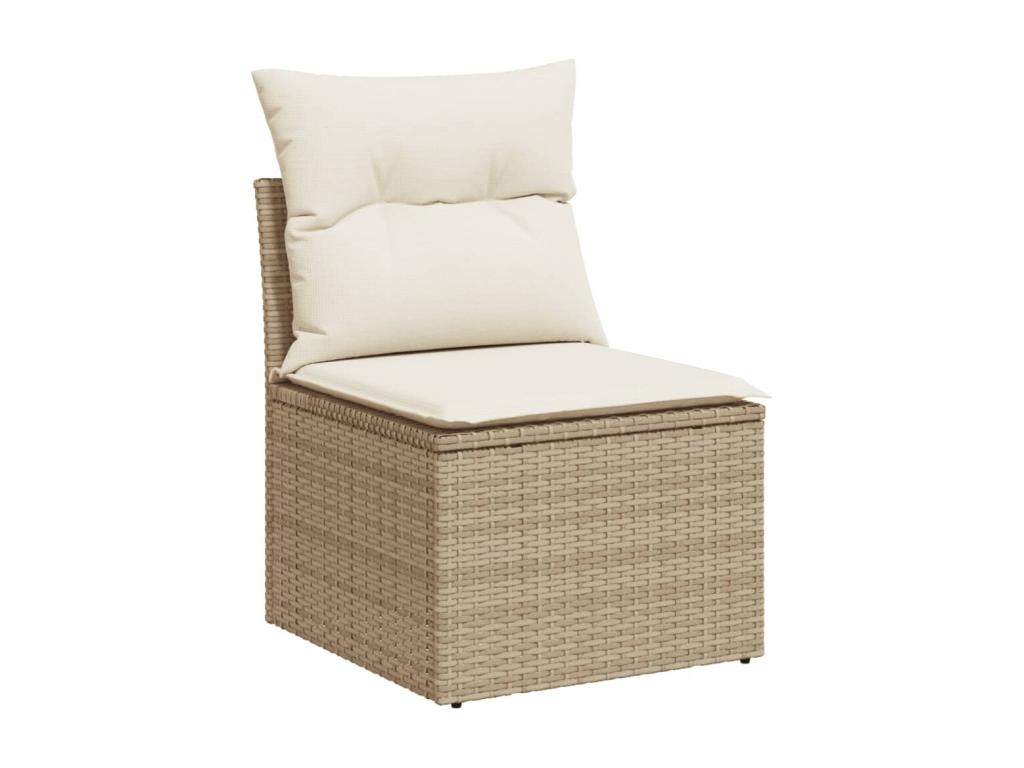 Beige Woven Resin Wicker Outdoor Furniture Set - dlz1766461317288