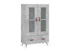 Gray Engineered Wood Sideboard, 69.5 x 31 x 115 cm