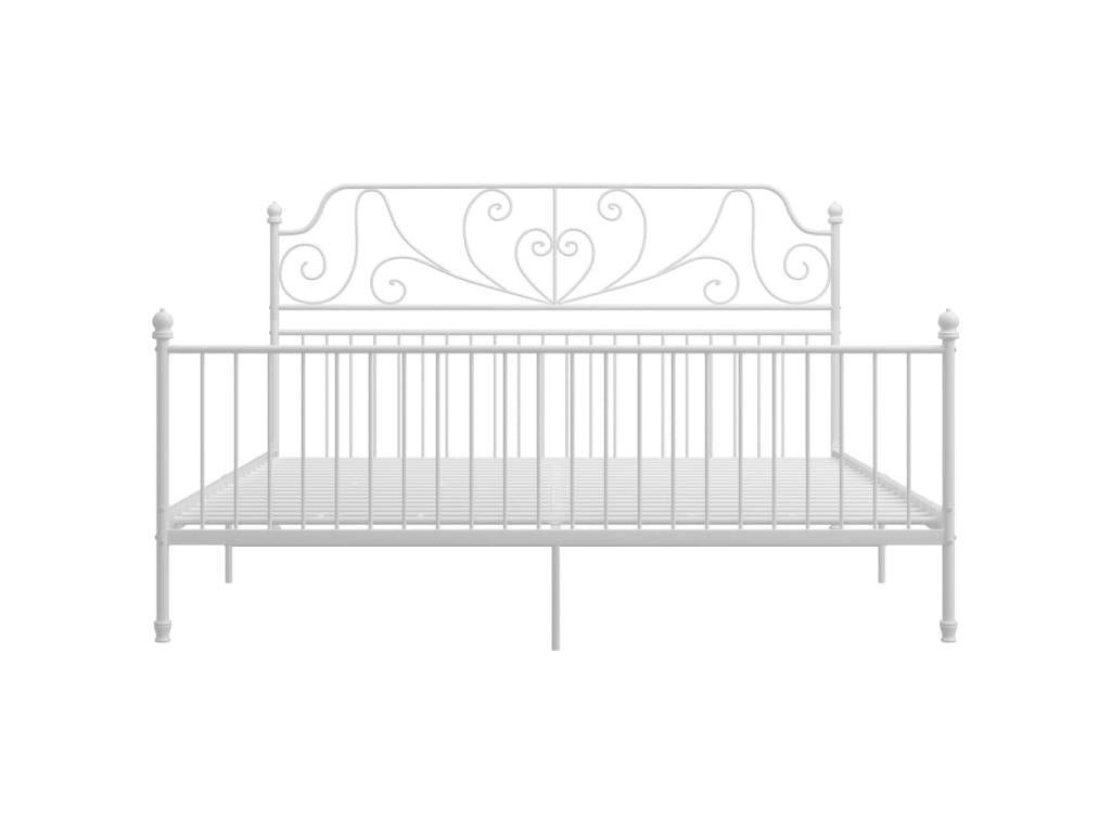 White Metal Bed, 180 x 200 cm