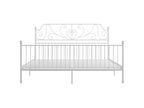 White Metal Bed, 180 x 200 cm