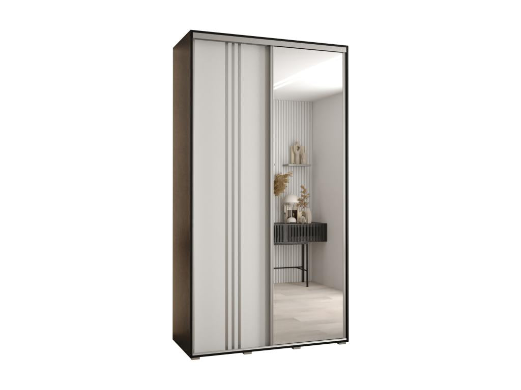 Black Wardrobe, 130 x 60 x 235.2 cm - dlz1766461751412