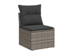 Gray Woven Resin Wicker Outdoor Furniture Set - dlz1766461630538