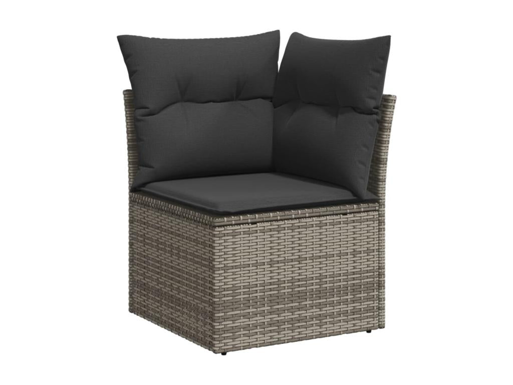 Gray Woven Resin Wicker Outdoor Furniture Set