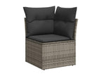 Gray Woven Resin Wicker Outdoor Furniture Set