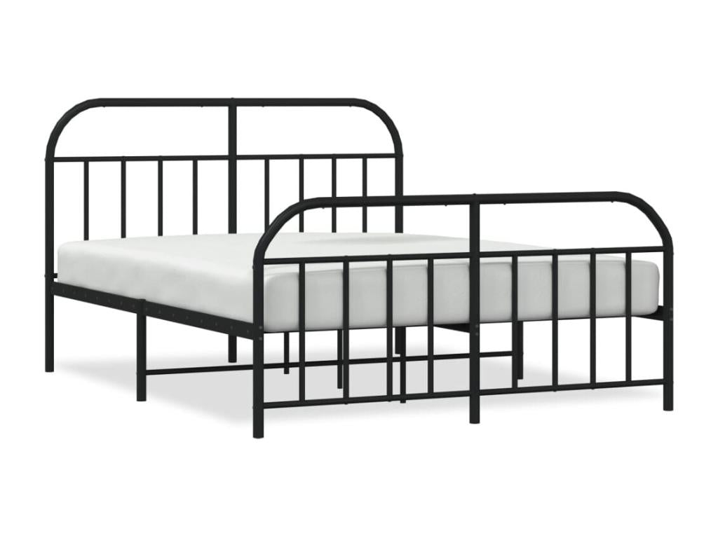 Black Metal Bed Frame, 160 x 200 cm