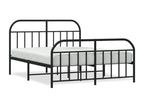 Black Metal Bed Frame, 160 x 200 cm