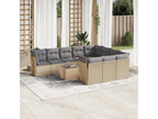 Beige Woven Resin Wicker Outdoor Furniture Set - dlz1766461043474