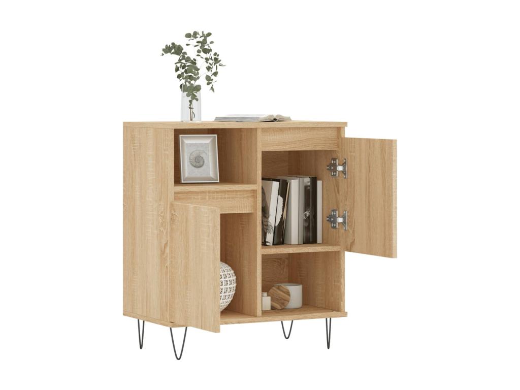 Brown Engineered Wood Sideboard, 60 x 35 x 70 cm