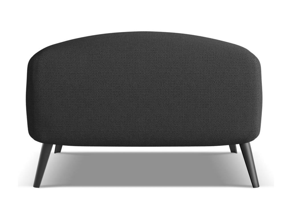 Black Fabric Ottoman - dlz1766461652286
