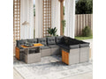Gray Woven Resin Wicker Outdoor Furniture Set - dlz1766461316600