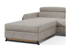 Beige Fabric Sofa Bed