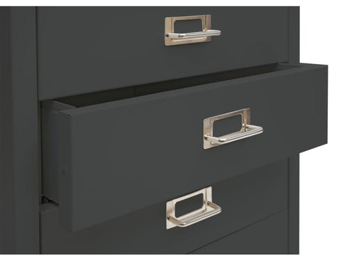 Anthracite Metal Wardrobe, 75 x 40 x 41 cm