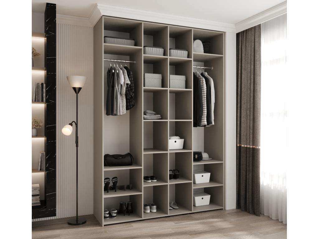 Black Wardrobe, 170 x 50 x 245.5 cm