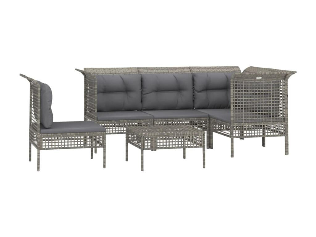 Gray Woven Resin Wicker Outdoor Furniture Set - dlz1766461605764