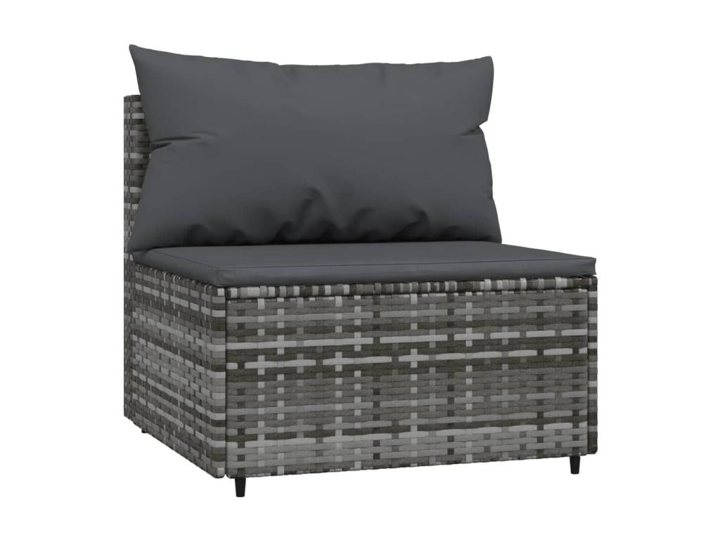Gray Woven Resin Wicker Sofa - dlz1766461822753