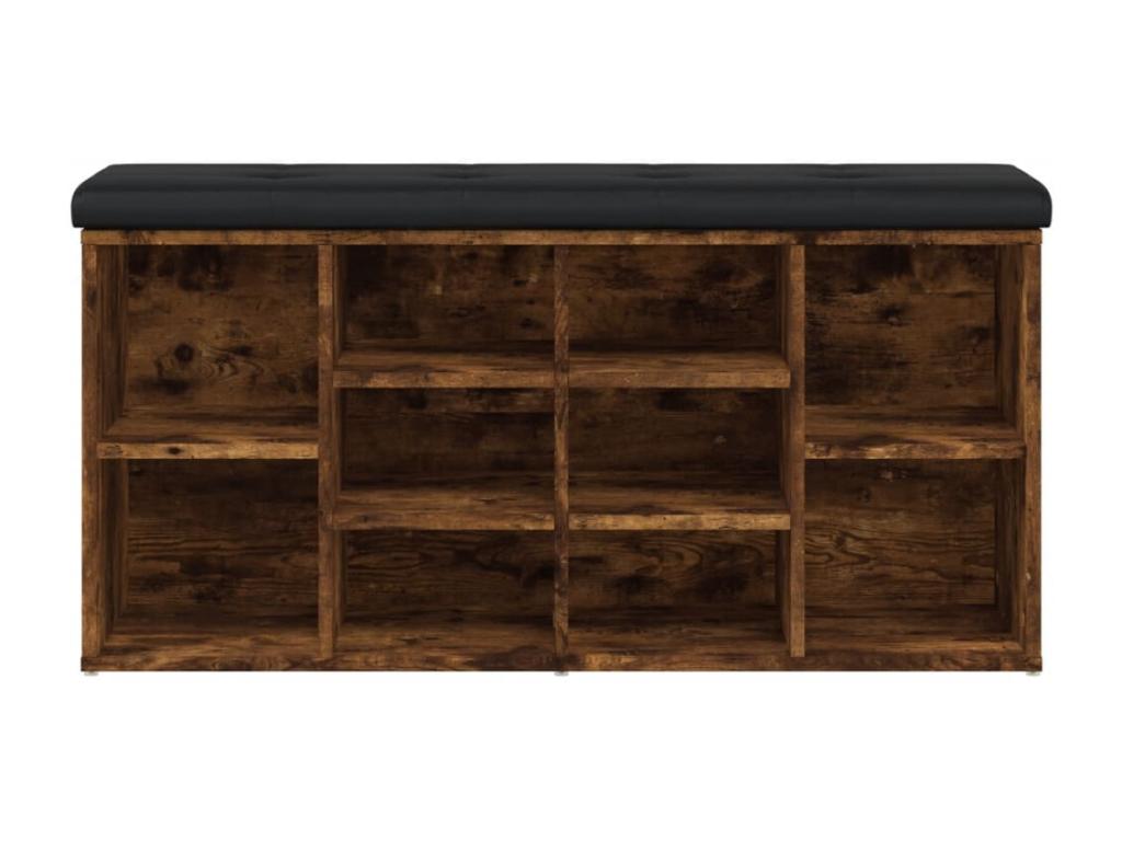 Natural Engineered Wood Bench, 102 x 32 x 50 cm