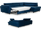Blue Velvet Sofa Bed