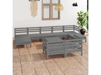 Gray Pine Wood Outdoor Furniture Set - dlz1766461885724