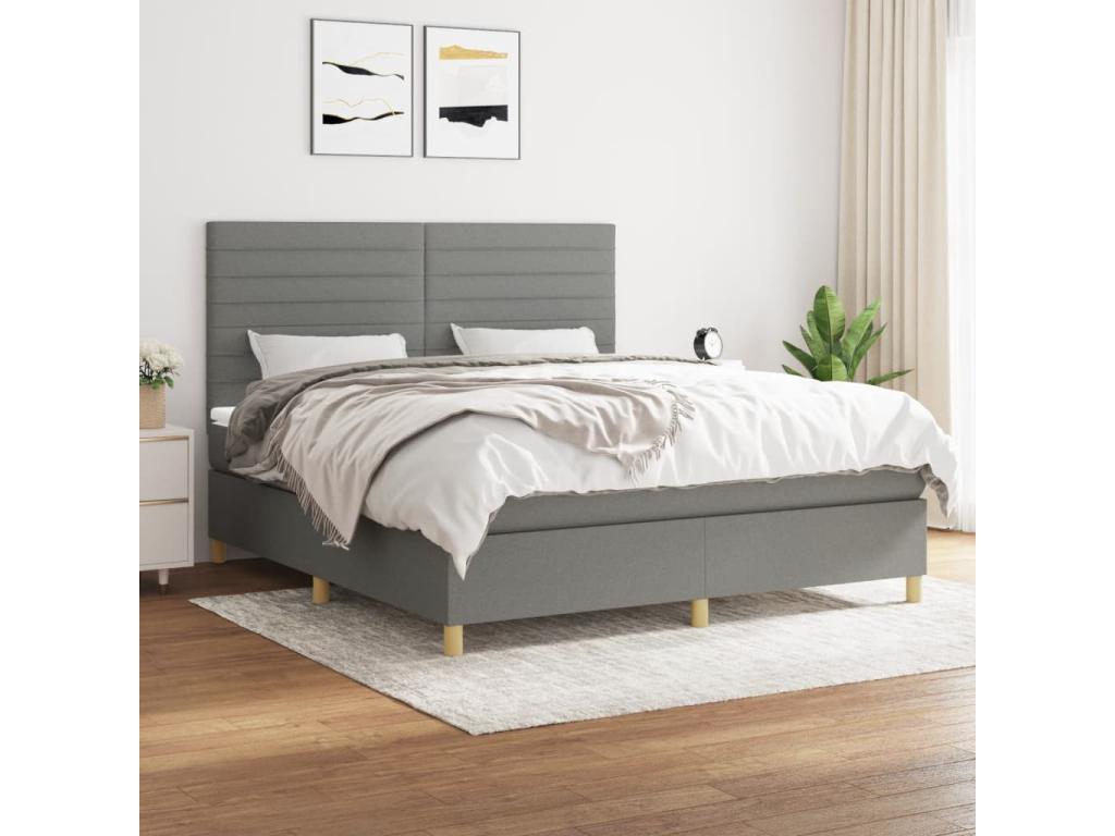 Gray Fabric Mattress, 160 x 200 cm