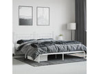 White Metal Bed Frame, 193 x 203 cm