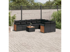 Black Woven Resin Wicker Outdoor Furniture Set - dlz1766461424363