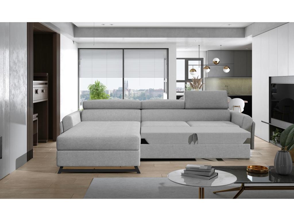 Beige Fabric Sofa Bed