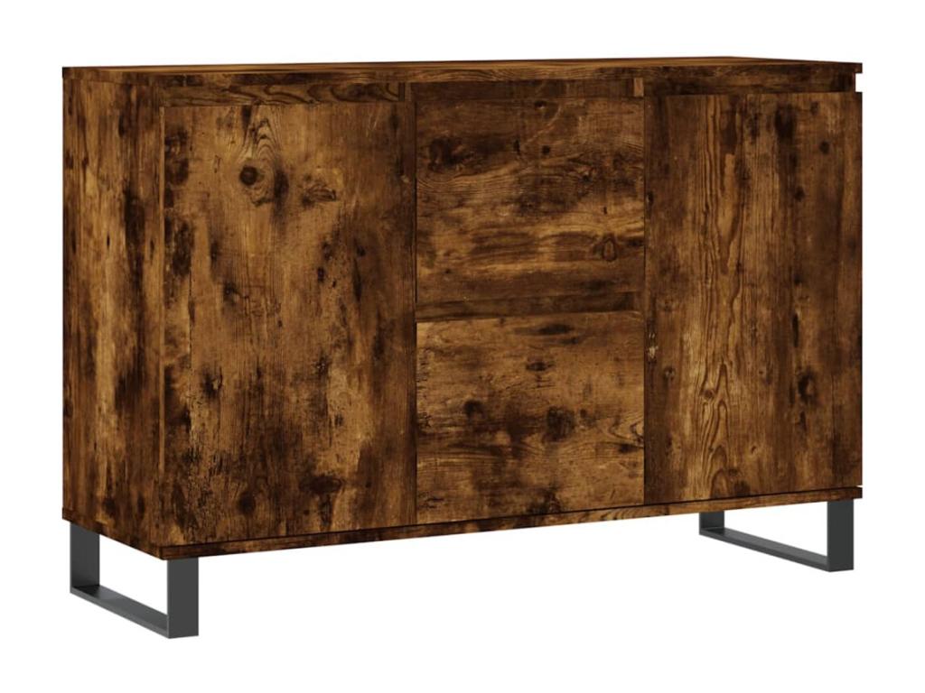 Brown Engineered Wood Sideboard, 104 x 35 x 70 cm