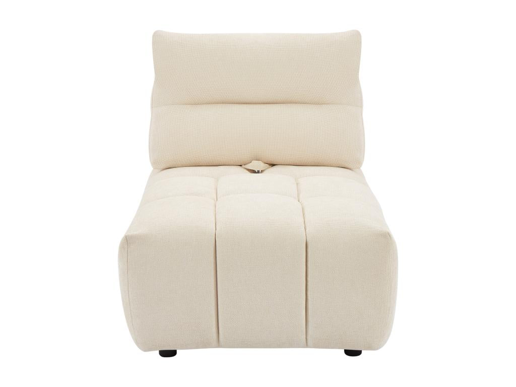 Beige Fabric Accent Chair