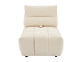 Beige Fabric Accent Chair
