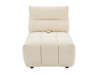 Beige Fabric Accent Chair