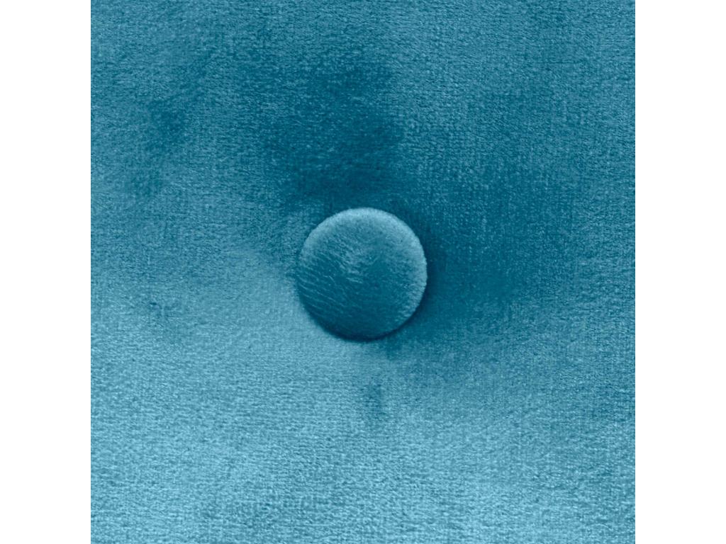 Blue Velvet Bed, 105 x 105 cm