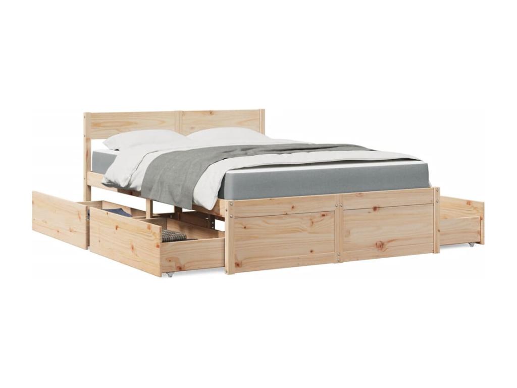 Brown Solid Wood Mattress, 120 x 190 cm
