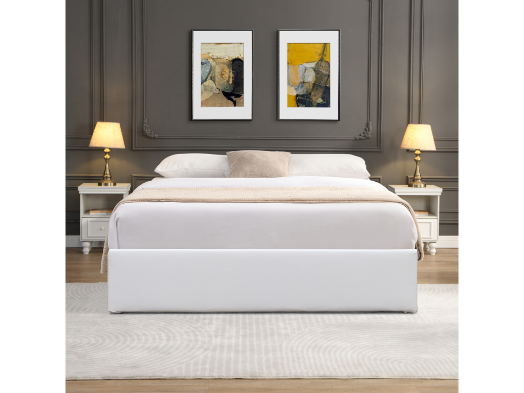 White Bed, 160 x 200 cm - dlz1766461792482