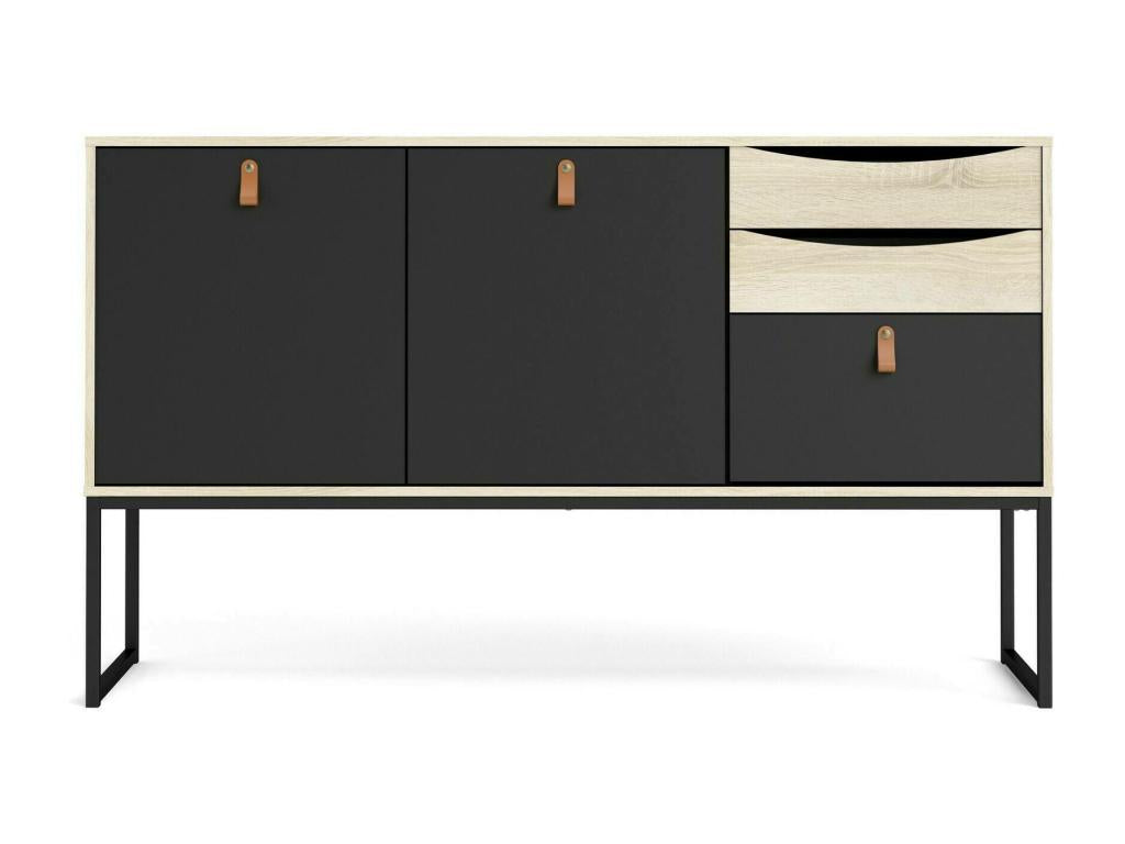 Black Oak Wood Sideboard, 147 x 40 cm